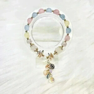 Flower Charm Crystal Bracelet